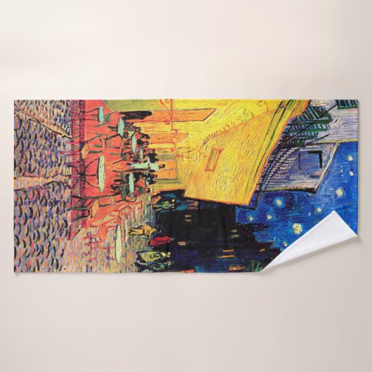 Cafe Terrace in Night, Vincent van Gogh, 1888 Badhanddoek (Badhanddoek)