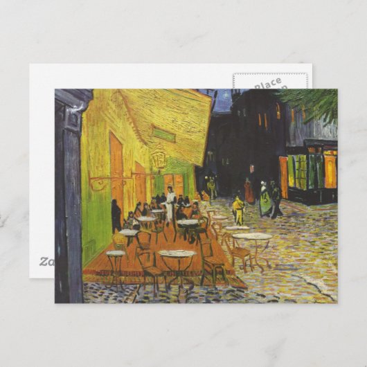 Cafe Terrace in Night - Vincent Van Gogh Briefkaart (Voorkant / Achterkant)