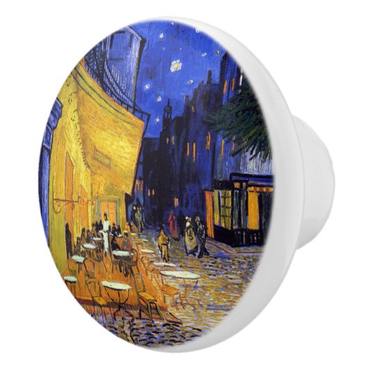 Cafe Terrace in Night Vincent van Gogh Keramische Knop (Rechts)