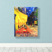 Cafe Terrace Place of Forum Van Gogh Fine Art Canvas Afdruk (Insitu (Houten vloer))