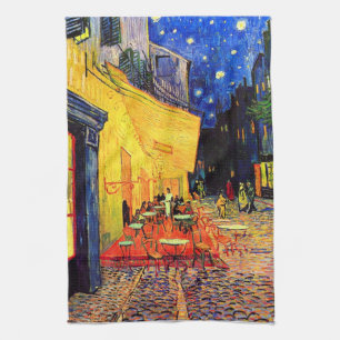 Cafe Terrace Place of Forum Van Gogh Fine Art Theedoek