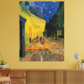 Cafe Terrace 's nachts Canvas Afdruk (Insitu (Woonkamer))