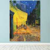 Cafe Terrace 's nachts Canvas Afdruk (Insitu (Houten vloer))