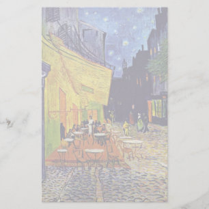 Cafe Terrace 's nachts door Vincent van Gogh Briefpapier