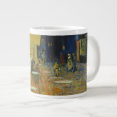 Café Terrace van Vincent Van Gogh Extra Grote Beker (Voorkant rechts)