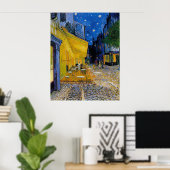 Cafe Terrace van Vincent van Gogh Poster (Thuiskantoor)
