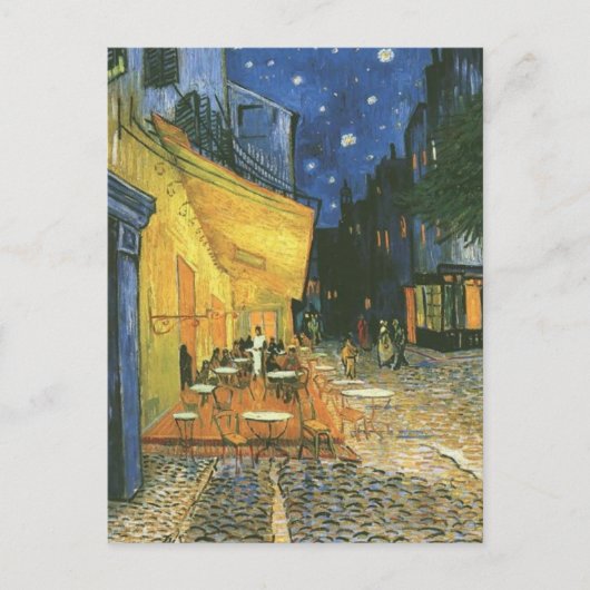 Cafe Terrace - Vincent van Gogh Briefkaart (Voorkant)