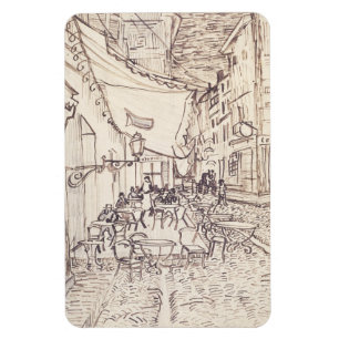 Café Terras bij Nacht, Schets van de Schone Kunste Magneet