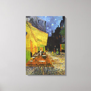 Café Terras bij nacht Van Gogh Verpakt Canvas