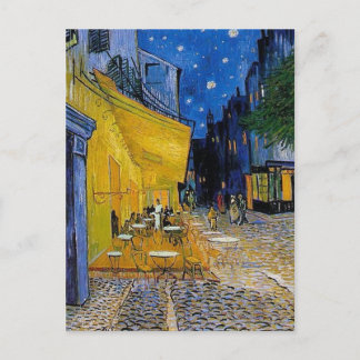 Café Terras bij nacht Vincent van Gogh Kunstwerk Feestdagenkaart