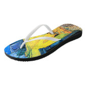 Café Terras in de nacht (1888) Van Gogh Fine Art Teenslippers (Schuin)