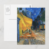 Café Terrasse à Night Van Gogh Carte postale (Devant / Derrière)