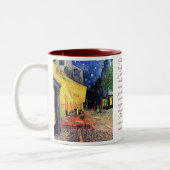Café Terrasse Deux Tons 11 once de Mug (Gauche)
