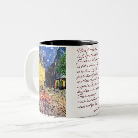 Café Terrasse Deux Tons Mug 11oz (Devant gauche)