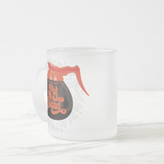 (Café) Tête de pot Tête de café Mug (Devant gauche)