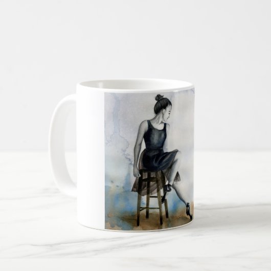 Café Thé Hot Cocoa Dancer Ballet Ballerina Mug (Devant gauche)