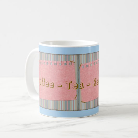 Café Thé Relax Répéter Mug (Devant gauche)