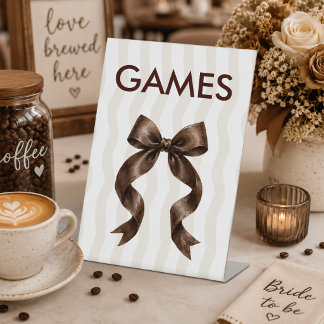 Café Thema Games Tafel Sign Reclamebord Met Voetstuk