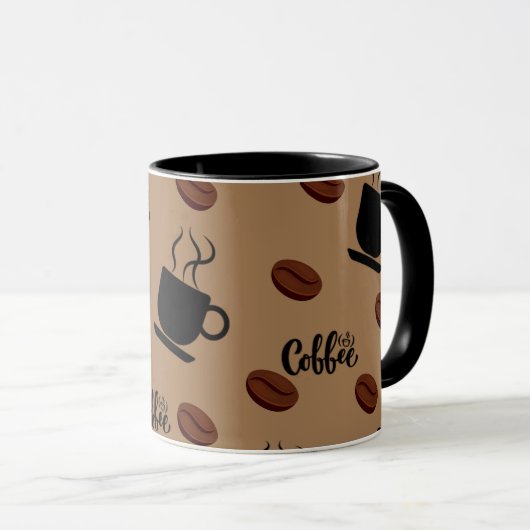 Café Thème Café Mug (Devant droit)