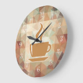 Café Thème Cuisine Horloge murale (Angle)