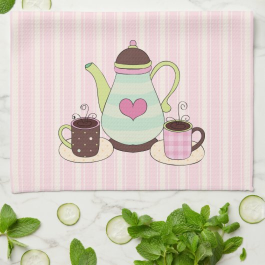 Café Time Serviette de cuisine (Plié)