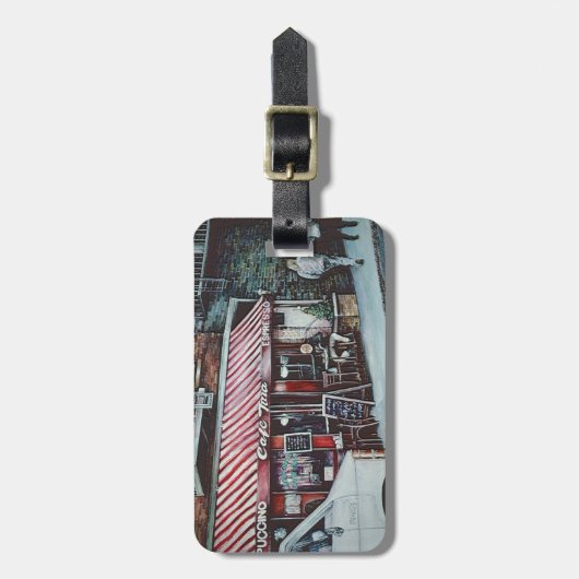 Cafe Tina's Twilight, NYC Bagagelabel (Voorkant verticaal)