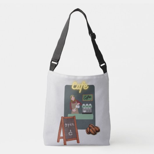 Cafe Tote Bag (Voorkant)