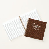 Café tous les jours. Cahier marron grains de café (Intérieur)