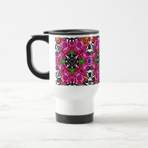 Café tumbler tasse mandala floral rose cadeau