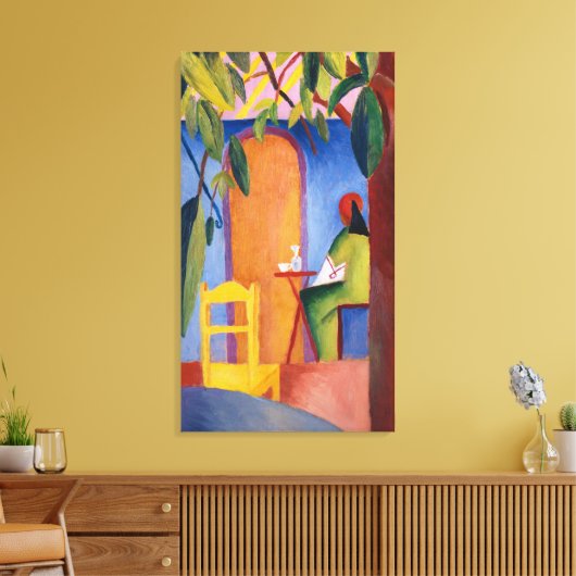 "Café Turc" de Macke, reproduction de toile d'art (Insitu(Salon))