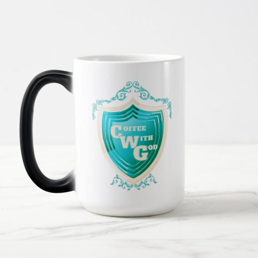 Café turquoise avec Dieu Design Morph Mug (Gauche)