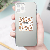 Café. Un câlin dans un autocollant (Téléphone)