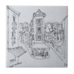 Cafe Van Gogh, Place Voltaire, Arles, Frankrijk Tegeltje