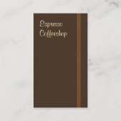 Cafe Visitekaartje (Achterkant)