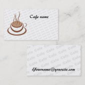 Cafe Visitekaartje (Voorkant / Achterkant)