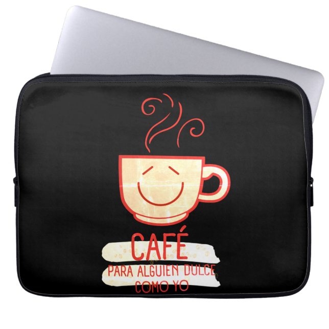 Café y Dulce Laptop Sleeve (Voorkant)