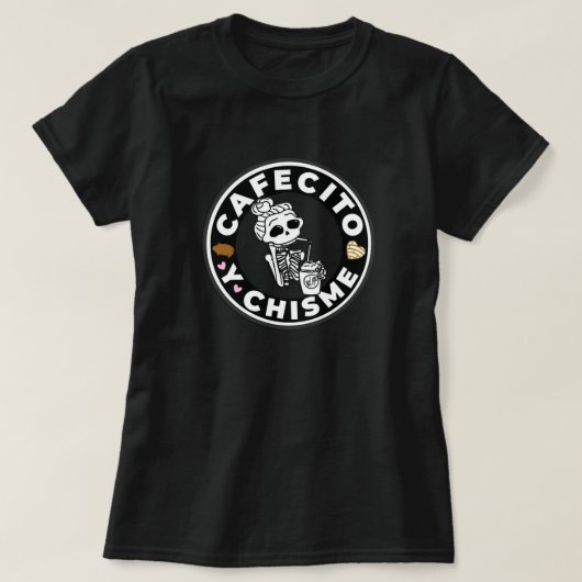 Cafecito y Chisme Pan dulce Mexicaans T-shirt (Design voorkant)