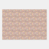 CaféFeuilles de Noël Envelopper Papier Pain d'épic (Devant)