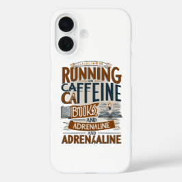 Cafeïne Boeken Adrenaline iPhone 16 Hoesje