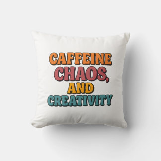 Cafeïne Chaos en Creativiteit Sierkussen