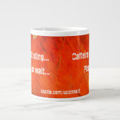 Caféine Chargement Terra Cotta Mug (Devant)