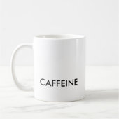 Cafeïne chemische structuur Mok (Links)