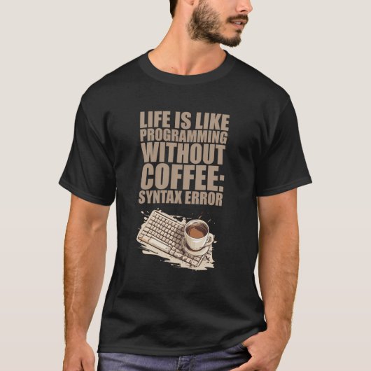 Cafeïne Coder Software Ontwikkelaar Engineer Koffi T-shirt (Voorkant)