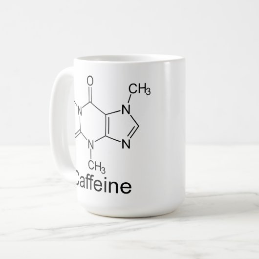 Caféine Composé chimique Mug (Devant gauche)
