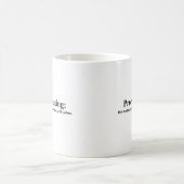 Caféine d'abord - Tasse à café (Centre)