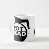 Caféine drôle de tasse de tête de pot de café (Devant gauche)