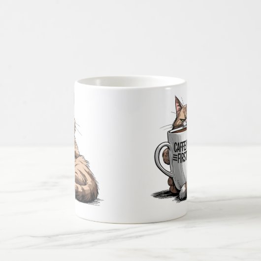Cafeïne Eerste Koffie Mok voor Grumpy Coffee Lover (Center)