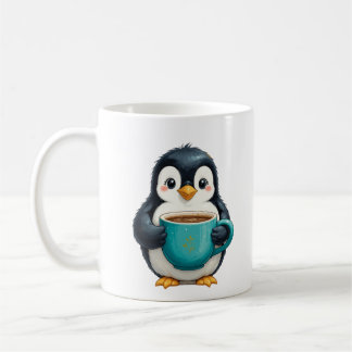 Cafeïne en chillen met de pinguïn koffiemok