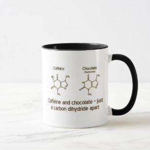 Cafeïne en chocolade mok
