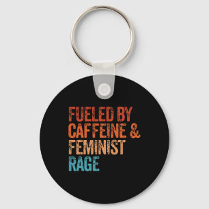 Cafeïne en feministische woede Feministische Femin Sleutelhanger